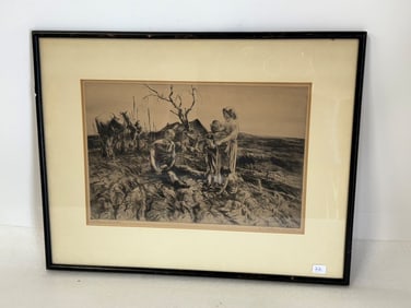 John Costigan Etching. Signed