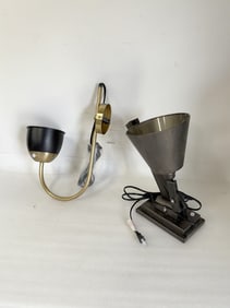 Two(2) Miscellaneous Metal Wall Sconce Light Fixures