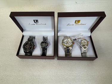 Two Louis Cardini Matching Wristwatches