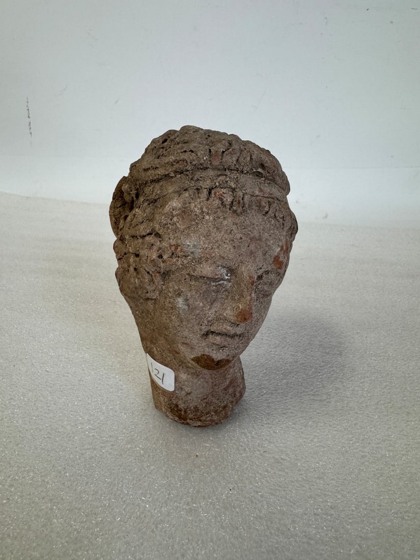 Ancient Stoneware Classical Head (1 of 3)