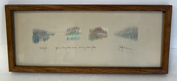 Victor Zac Zaikine; 20thC. Drawing - Grass Signed