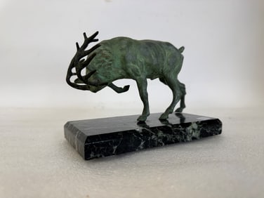 Antique Art Deco Bronze, Ram