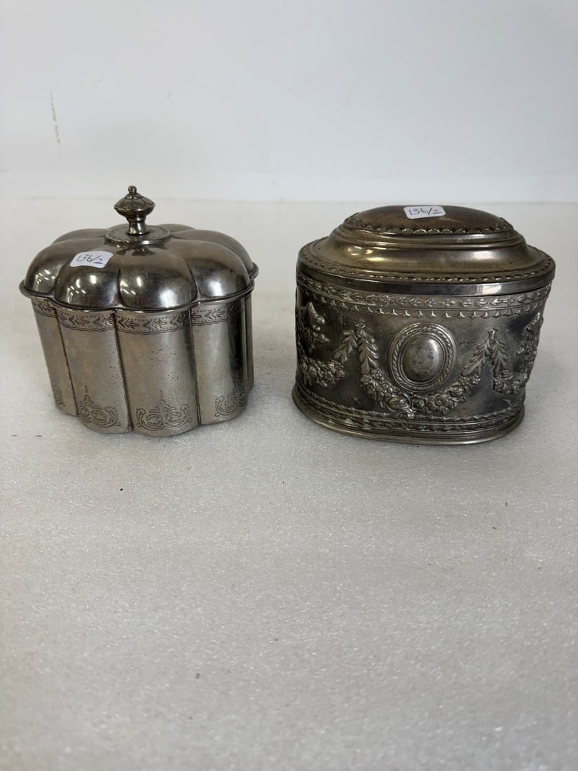 Collectible Silverplated Dresser Boxes (2) (1 of 2)