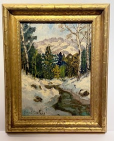 Fern Coppedge; American Oil - Winter Stream Signed