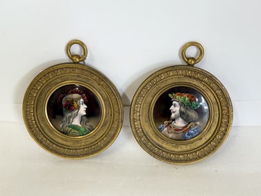 Exceptional Pr. Paintings on Porcelain