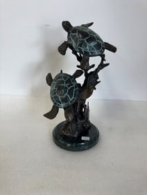 Bronze Turtles Sculpture