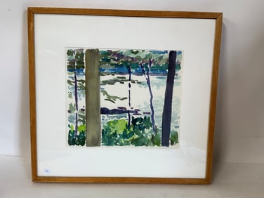 Charles Steven DuBack (Born 1926); 20thC. Watercolor - Four PM Signed