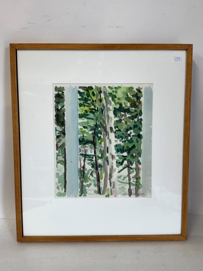 Charles Steven DuBack (Born 1926); 20thC. Watercolor - Four PM Signed (1 of 4)