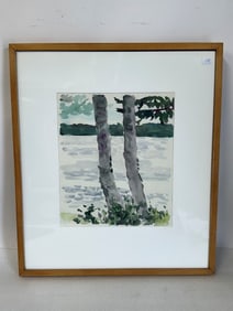 Charles Steven DuBack (Born 1926); 20thC. Watercolor - Silence Signed