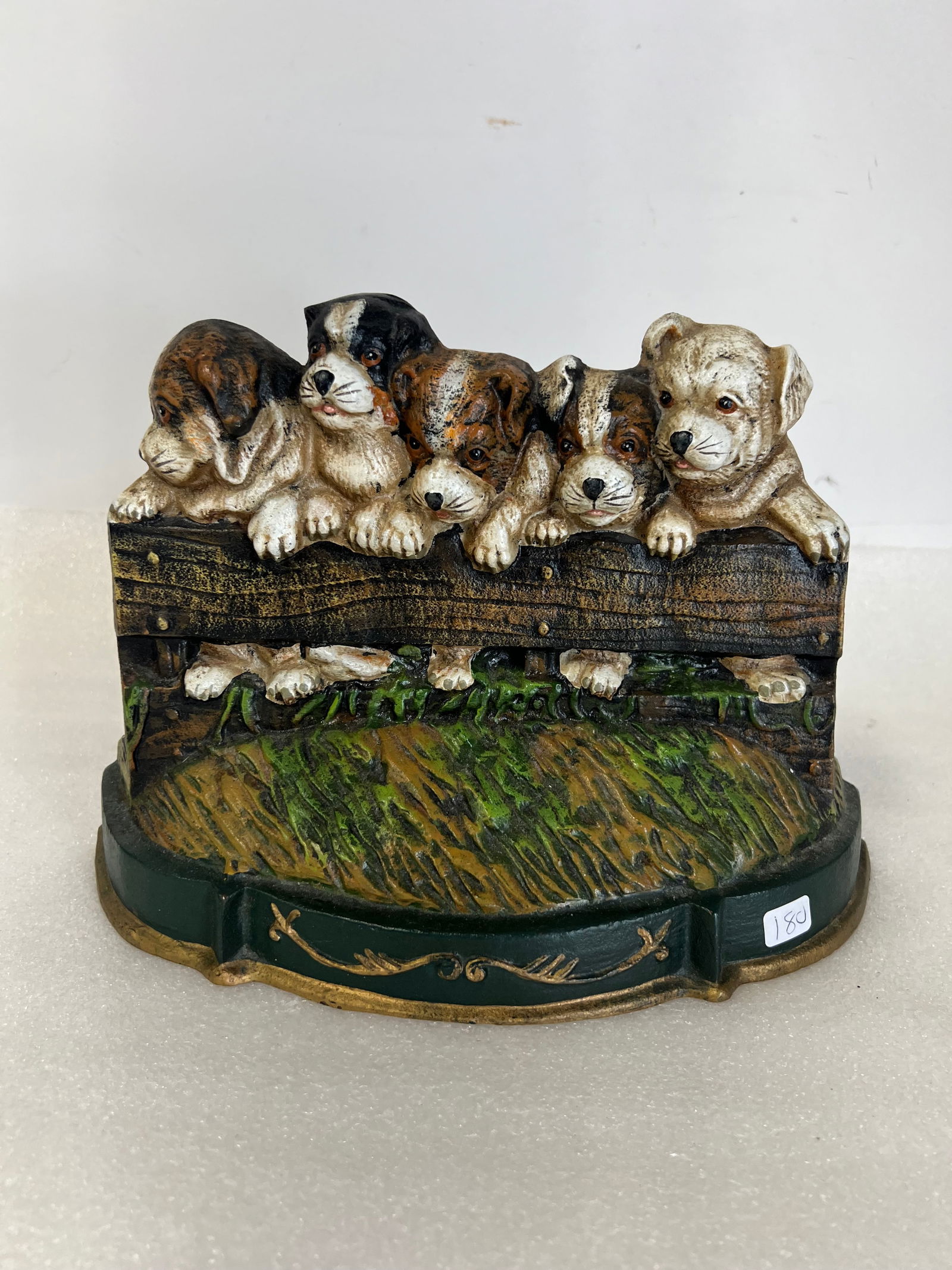 Cast Iron Dog Doorstop: 8"H x 10 1/2"W