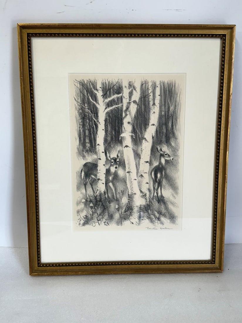 Rosella Hartman; 20thC. Lithograph Signed (1 of 4)