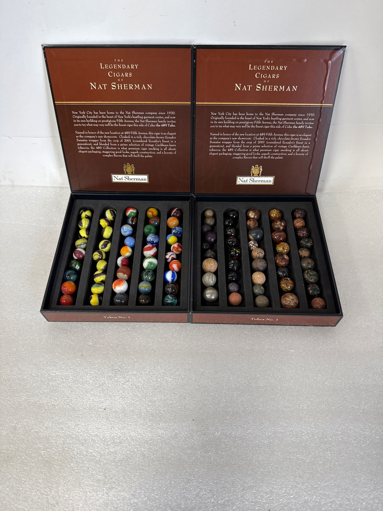 Antique Marbles. Two Boxes (1 of 3)