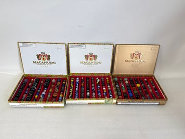 Antique Marbles. Three Boxes