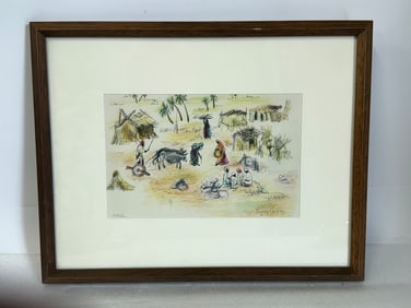 Eugenie Gershoy; 20thC. Mixed Media- Kotali Signed