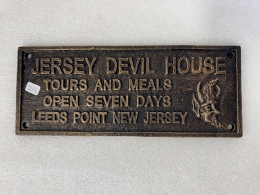 Jersey Devil House Bronze Sign