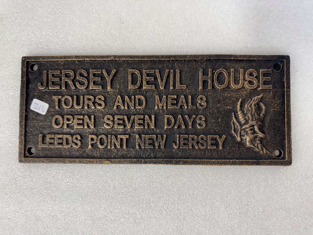 Jersey Devil House Bronze Sign (1 of 2)