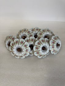 Pink Floral Curtain Tie Backs (8)