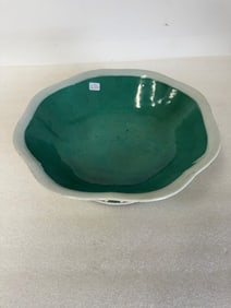 Enameled Chinese Yellow Footed Bowl