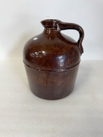 Antique Brown Stoneware Jug.