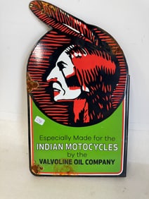 Indian Motorcyles Double Sided Enamel Sign