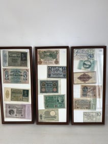 Framed German Currency (3)