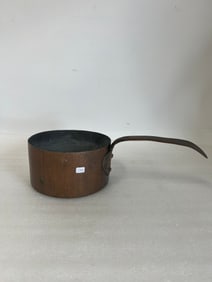 Antique Copper Handled Pot
