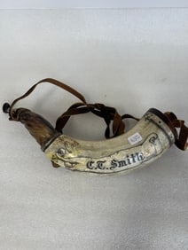 Antique Powder Horn C. T. Smith