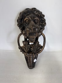 Large Bronze Lion Door Knocker