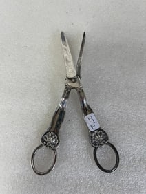 Antique Fancy Silver Plate Grape Shears