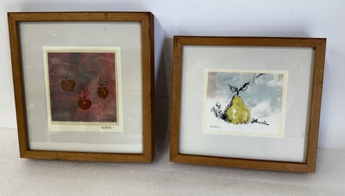 Andre Ruellan; Two(2) Modernist Watercolors Signed