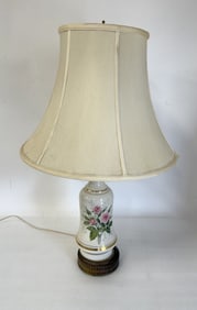 Hand Painted and Gilt Porcelain Table Lamp