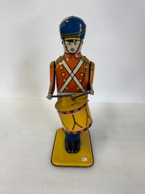 1930's Wolverine Drummer Lithographed Toy