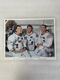 Astronauts Eisele, Schirra Jr. Cunningham Autographed Photo