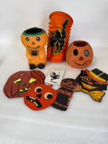 Exceptional Collector's Lot of Antique Halloween Decorations