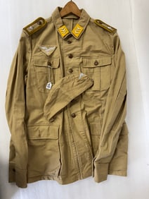 German Afrika Corp Luffwaffe Jacket with Hat