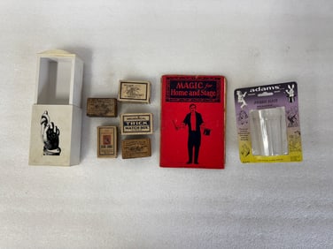 Box Lot of Vintage Magic Tricks