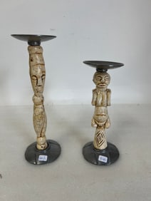 Taino Figural Candleholders (2)