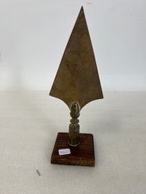 Brass Spearhead Mounted