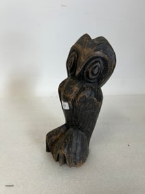 Vintage Carved Wooden Owl