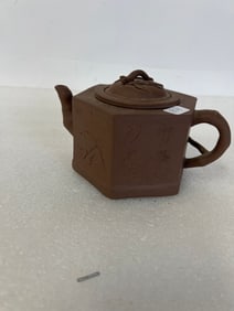 Antique Oriental Pottery Teapot
