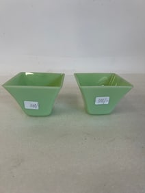 Jadeite Glass Pieces (2)