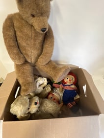 Box Lot of Stuffed Animals Inc. Steiff