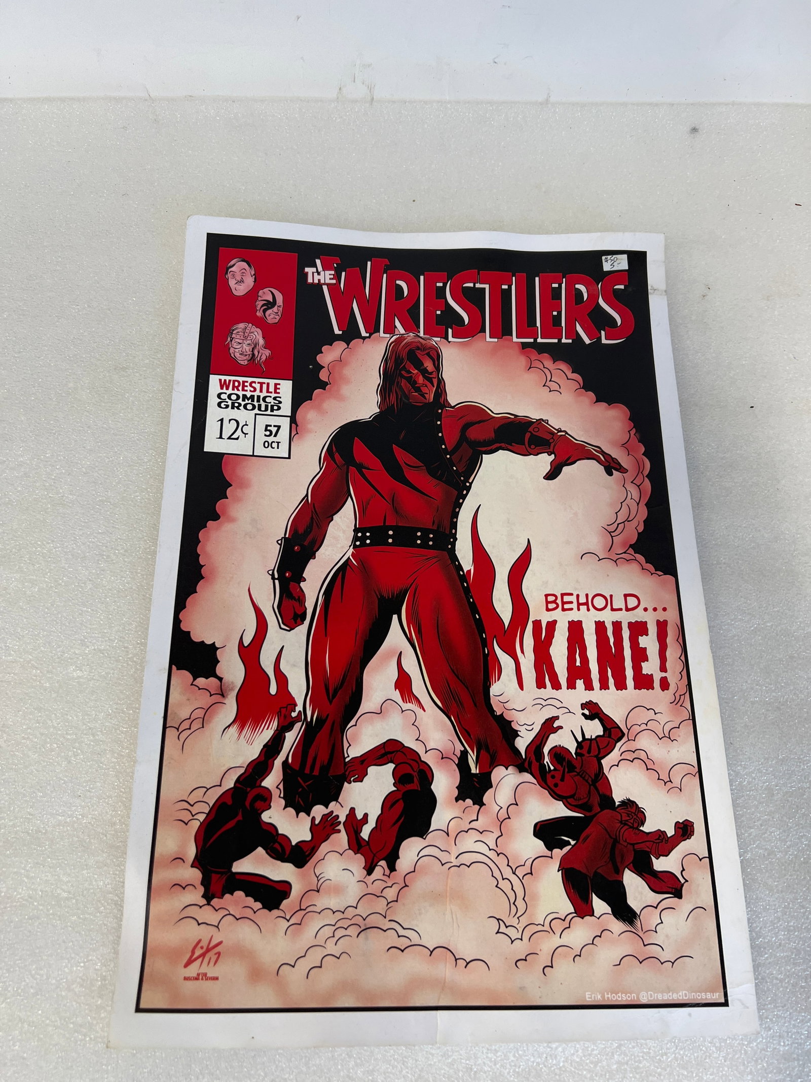 Eric Hodson {Poster Wrestle Comic Group: 17'H x 12"W