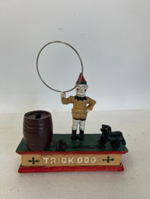 Trick ;Dog Cast Iron Still Bank Richard Harding Davis Set of Books (7)