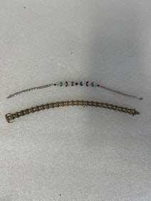 ISC Sterling Silver Crystal Bracelet and a  Second