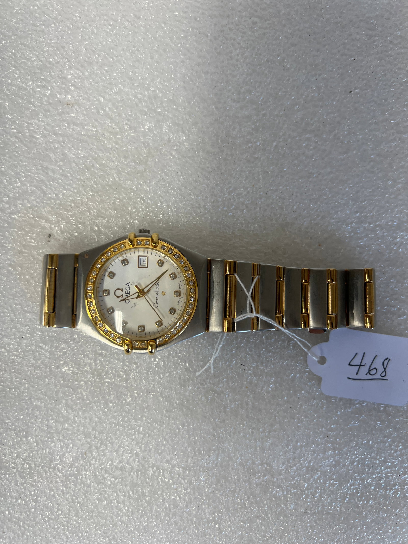 Omega Wrist Watch: As pictured Near mint. May need batteries