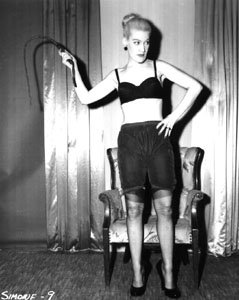 Irving Klaw Classic Pin-ups (28): Black and White. Original Negatives from the Irving Klaw Archives. Simone in various poses. The lot includes twenty eight prints made from the negatives. 4"x5"