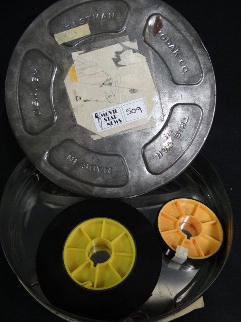 Original Irving Klaw Negatives and Master Reels: Black and white. Tempest Storm (HUE #3256) 16mm negative - with sound loop. Possible compliation of Tempest Storm features. 1"on large core.
