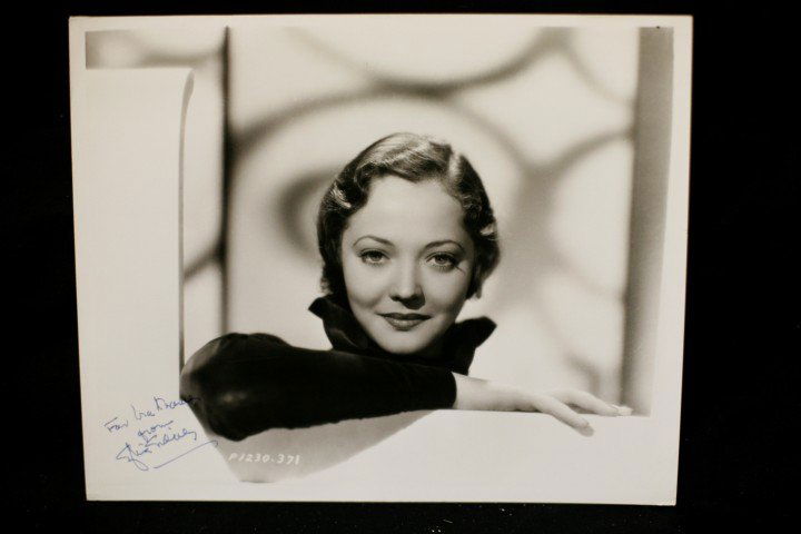 Sylvia Sidney Signed Photograph: Signed in blue ink, "For Ira Kramer from Sylvia Sidney" 8x10