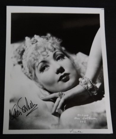 Ann Sothern Signed Photographs: Signed in black marker, "Ann Sothern" 8x10